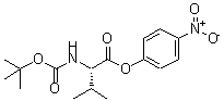 CAS#: 16948-40-6, 4-Nitrophenyl N-{[(2-Methyl-2-Propanyl)Oxy]Carbonyl}-L-Valinate