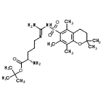 CAS#: 169543-81-1, 2-Methyl-2-Propanyl (E)-N<Sup>5</Sup>-(Amino{[(2,2,5,7,8-Pentamethyl-3,4-Dihydro-2H-Chromen-6-Yl)Sulfonyl]Amino}Methylene)-L-Ornithinate