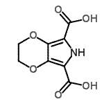 CAS 登录号：169616-13-1， 2,3-二氢-6H-[1,4]二恶英并[2,3-c]吡咯-5,7-二甲酸