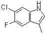 CAS#: 169673-97-6, 6-Chloro-5-Fluoro-3-Methyl-1H-Indole