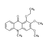 CAS#: 17014-45-8, 1-Ethoxy-2,3-Dimethoxy-10-Methyl-9(10H)-Acridinone