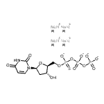 CAS#: 170428-85-0, Tetrasodium 1-[2-deoxy-5-O-(oxido{[(phosphonatooxy)phosphinato]oxy}phosphorothioyl)-beta-L-erythro-pentofuranosyl]-2,4(1H,3H)-pyrimidinedione