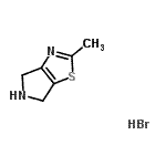 CAS#: 170456-90-3, 2-Methyl-5,6-Dihydro-4H-Pyrrolo[3,4-d][1,3]Thiazole Hydrobromide (1:1)