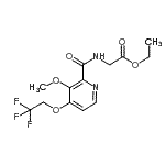 CAS#: 170621-40-6, Ethyl N-{[3-Methoxy-4-(2,2,2-Trifluoroethoxy)-2-Pyridinyl]Carbonyl}Glycinate