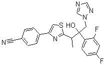 CAS#: 170864-29-6, 4-[2-[2-(2,4-Difluorophenyl)-2-Hydroxy-1-Methyl-3-(1H-1,2,4-Triazol-1-Yl)Propyl]-4-Thiazolyl]-Benzonitrile