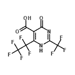 CAS 登录号:170865-76-6, 4-氧代-6-(五氟乙基)-2-(三氟甲基)-1,4-二氢-5-嘧啶羧酸