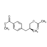 CAS 登录号：170955-24-5， 甲基4-[(2S)-3-乙酰氧基-2-甲基丙基]苯甲酸酯