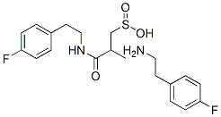 CAS#: 171359-21-0, 3-((2-(4-fluorophenyl)ethyl)amino)-2-methyl-3-oxo-1-Propanesulfinic acid compd. with 4-fluorobenzeneethanamine