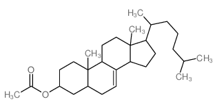 CAS 登录号：17137-70-1， 胆甾-7-烯-3beta-醇乙酸酯
