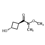 CAS#: 171549-82-9, trans-3-Hydroxy-N-Methoxy-N-Methylcyclobutanecarboxamide