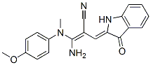 CAS#: 171853-10-4, (Z)-3-Amino-3-[(4-Methoxyphenyl)Methylamino]-2-[(Z)-(3-Oxo-1H-Indol-2-Ylidene)Methyl]Prop-2-Enenitrile