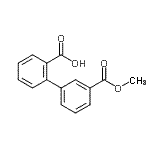 CAS 登录号：171905-91-2， 2-(3-甲氧羰基苯基)苯甲酸