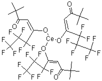 CAS#: 172424-98-5, Tris(6,6,7,7,8,8,8-Heptafluoro-2,2-Dimethyl-3,5-Octanedionate)Cerium(III)