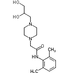 CAS#: 172430-46-5, 2-[4-(2,3-Dihydroxypropyl)-1-Piperazinyl]-N-(2,6-Dimethylphenyl)Acetamide