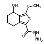 CAS#: 172516-38-0, 4-Hydroxy-3-(Methylsulfanyl)-4,5,6,7-Tetrahydro-2-Benzothiophene-1-Carbohydrazide