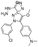 CAS 登录号：172701-52-9， 1-(3-氯苯基)-5-(4-二甲基氨基苯基)偶氮-4-甲氧基吡唑-3-甲酰肼