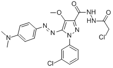 CAS#: 172701-64-3, N-(2-Chloroacetyl)Imino-1-(3-Chlorophenyl)-5-[2-(4-Dimethylaminophenyl)Hydrazinyl]-4-Methoxypyrazole-3-Carboxamide