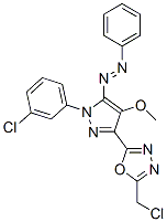 CAS#: 172701-68-7, [5-[5-(Chloromethyl)-1,3,4-Oxadiazol-2-Yl]-2-(3-Chlorophenyl)-4-Methoxypyrazol-3-Yl]-Phenyldiazene
