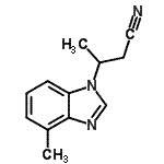 CAS#: 172839-53-1, 3-(4-Methyl-1H-Benzimidazol-1-Yl)Butanenitrile