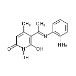 CAS#: 172906-90-0, 5-[(1E)-N-(2-Aminophenyl)Ethanimidoyl]-1,6-Dihydroxy-4-Methyl-2(1H)-Pyridinone