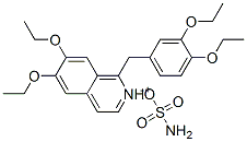CAS 登录号：17332-39-7， 1-(3,4-二乙氧基苄基)-6,7-二乙氧基异喹啉鎓氨基磺酸盐