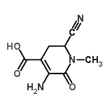 CAS#: 173372-36-6, 5-Amino-2-Cyano-1-Methyl-6-Oxo-1,2,3,6-Tetrahydro-4-Pyridinecarboxylic Acid