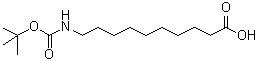 CAS#: 173606-50-3, 10-({[(2-Methyl-2-Propanyl)Oxy]Carbonyl}Amino)Decanoic Acid