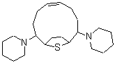 CAS#: 174198-13-1, 1,1'-(13-Thiabicyclo[8.2.1]Tridec-5-Ene-2,9-Diyl)Bis-Piperidine