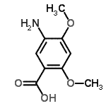CAS 登录号：174261-19-9， 5-氨基-2,4-二甲氧基苯甲酸