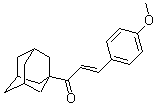 CAS 登录号：174315-56-1， (2E)-1-(金刚烷-1-基)-3-(4-甲氧基苯基)-2-丙烯-1-酮