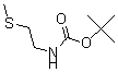 CAS#: 174360-08-8, [2-Methanesulfanylethyl]Carbamic Acid Tert-Butyl Ester