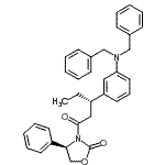CAS 登录号：174590-40-0， (4R)-3-{(3S)-3-[3-(二苄基氨基)苯基]戊酰}-4-苯基-1,3-恶唑烷-2-酮