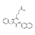 CAS 登录号：17479-62-8， 5-{[1-(2-萘基氨基)-1-氧代-3-苯基-2-丙基]氨基}-5-氧代戊酸