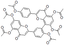 CAS#: 17482-37-0, Amentoflavone Hexaacetate