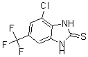 CAS 登录号：175135-18-9， 4-氯-1,3-二氢-6-(三氟甲基)-2H-苯并咪唑-2-硫酮