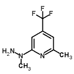CAS 登录号：175136-90-0， 2-甲基-6-(1-甲基肼基)-4-(三氟甲基)吡啶