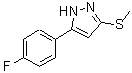 CAS 登录号：175137-20-9， 5-(4-氟苯基)-3-(甲硫基)-1H-吡唑