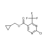 CAS 登录号：175137-30-1， 环丙基甲基2-氯-4-(三氟甲基)-5-嘧啶羧酸酯