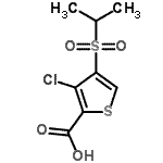 CAS#: 175202-26-3, 3-Chloro-4-(Isopropylsulfonyl)-2-Thiophenecarboxylic Acid