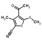 CAS#: 175202-62-7, 4-Acetyl-3-Methyl-5-(Methylsulfanyl)-2-Thiophenecarbonitrile