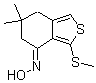 CAS#: 175202-71-8, 6,7-Dihydro-6,6-Dimethyl-3-(Methylthio)-Benzo[c]Thiophen-4(5H)-One Oxime