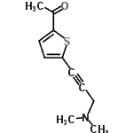 CAS#: 175203-63-1, 1-{5-[3-(Dimethylamino)-1-Propyn-1-Yl]-2-Thienyl}Ethanone