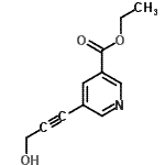 CAS#: 175203-66-4, Ethyl 5-(3-Hydroxy-1-Propyn-1-Yl)Nicotinate