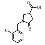 CAS#: 175205-45-5, 1-(2-Chlorobenzyl)-5-Oxo-3-Pyrrolidinecarboxylic Acid