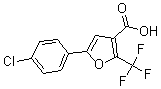 CAS#: 175276-60-5, 5-(4-Chlorophenyl)-2-(Trifluoromethyl)-3-Furancarboxylic Acid