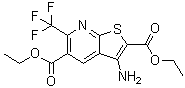 CAS#: 175277-75-5, Diethyl 3-Amino-6-(Trifluoromethyl)Thieno[2,3-b]Pyridine-2,5-Dicarboxylate
