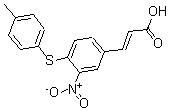 CAS#: 175278-50-9, 3-[4-[(4-Methylphenyl)Thio]-3-Nitrophenyl]-2-Propenoic Acid