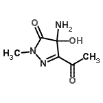 CAS#: 175472-58-9, 5-Acetyl-4-Amino-4-Hydroxy-2-Methyl-2,4-Dihydro-3H-Pyrazol-3-One