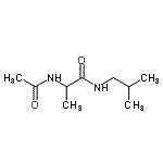 CAS 登录号：176249-91-5， N<sup>2</sup>-乙酰基-N-异丁基丙氨酰胺