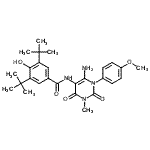 CAS#: 176378-81-7, N-[6-Amino-1-(4-Methoxyphenyl)-3-Methyl-2,4-Dioxo-1,2,3,4-Tetrahydro-5-Pyrimidinyl]-4-Hydroxy-3,5-Bis(2-Methyl-2-Propanyl)Benzamide